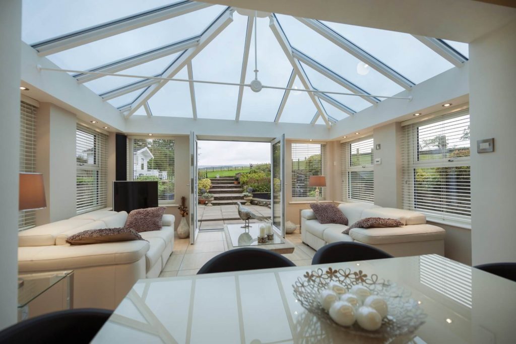 Large glass roof
